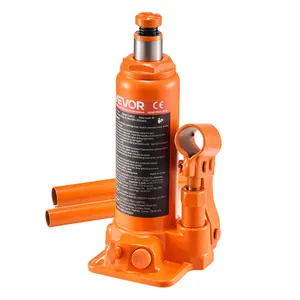 VEVOR Hydraulic Bottle Jack,  4 Ton (8818.4 lbs) Capacity, 7.3-13.8 Inch Lifting Range, Heavy Duty Welded Bottle Jack for Car, SUV, Pickup, Auto Repair, House Lift and Agricultural Equipment, Orange