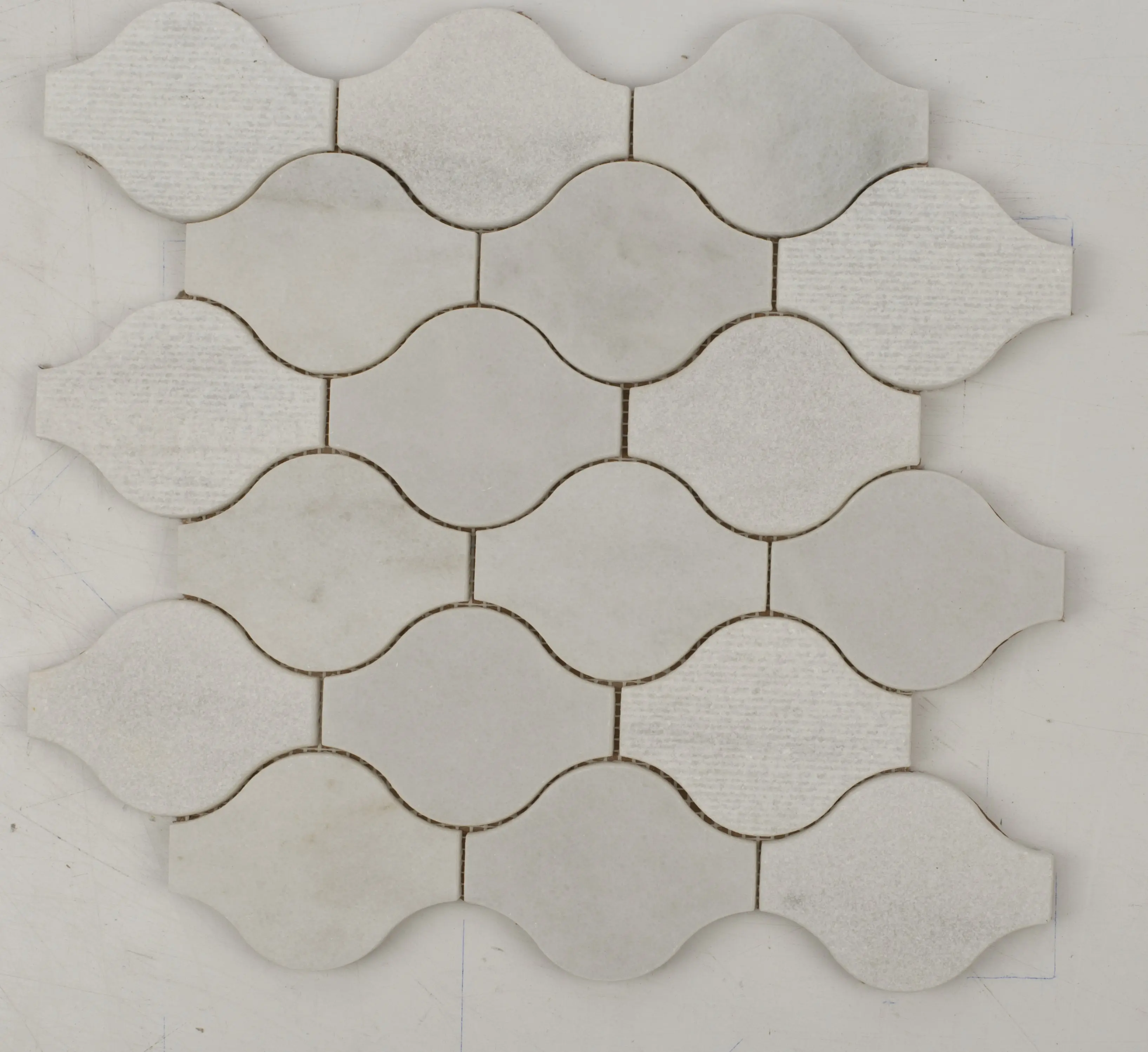 Bianco Nieve Ornament Marble Mosaic Floor Ceramic Tiles, Home Improvement Building Supplies for Roofing & Flooring