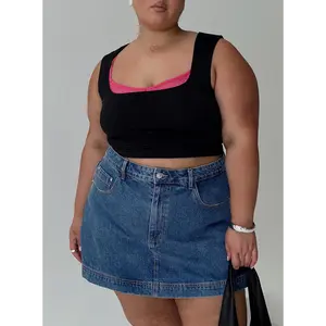 Back In Time Top Black / Pink Lace Curve