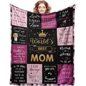 Perfect Gift to Mom Peace Blanket for Anniversary Birthday Mothers Day Fathers day for Mom Dad Wife Sister Grandma Abuela Throw