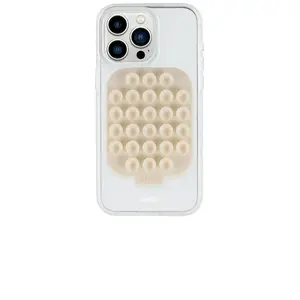 Sonix Sticky Suction Phone Mount in Linen Cream