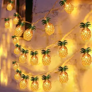 Pineapple String Lights LED Lights Battery Operated, Perfect for Parties, Birthdays, Bedroom, Garden, Outdoor Decor, Hawaiian Theme Gift