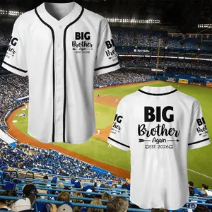 Big Brother Again 2026 Baby Announcement Sibling Boys Kids Baseball Jerseys