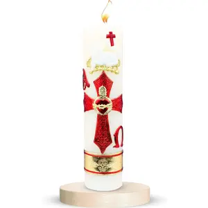 Grand Catholic Religious Pascual Candle Saint Prayer Candles Our Lady of Guadalupe Catholic Religious Candle