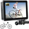 Bicycle Rear View Camera, 145° Wide Angle, 6000mAh Rechargeable Battery, 4.3 inches HD Monitor, 3X Zoom, Night Vision, 3 Mins Easy Installation, Adjustable Bracket, HD Video Feed for MTB Ebikes & Mountain-Road Bikes, Outdoor Active Accessories