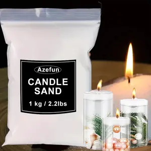 1000g Pearled Candle Sand with 50 Wicks,Pearled Wax,Reusable,Continuous Burning,Wax Granules,Refillable Wax for Wedding,Halloween,Christmas,Thanksgiving