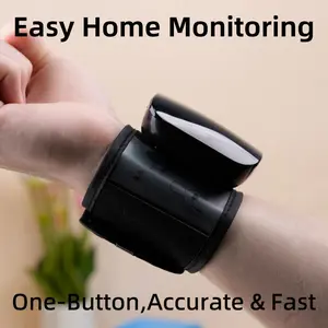 2-in-1 Wrist Blood Pressure & Pulse Monitor  Instant Vital Signs Tracking Touch Screen Wrist Blood Pressure Modern Digital BP Machine for Hypertension Prevention