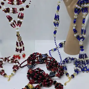 Set de pulsera y collar en estilo traditional para Orishas.