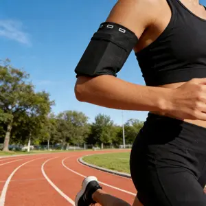 Sports Arm Bag, Phone Holder for Trail Running, Cell Phone Arm Bands, Phone Strap Armband for Running, Walking, Hiking and Biking, Outdoor Active Training