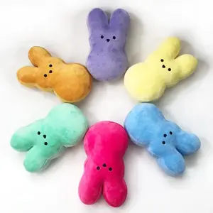 6 counts Adorable Easter Bunny Plush Toys Soft Cuddly Soft Huggable Stuffed Animal Friends for Kids, Cute Desktop Sofa Decor, Comfort Doll Pillows, Easter Decoration, 13cm/5.11inch, Stuffed Animal Gift