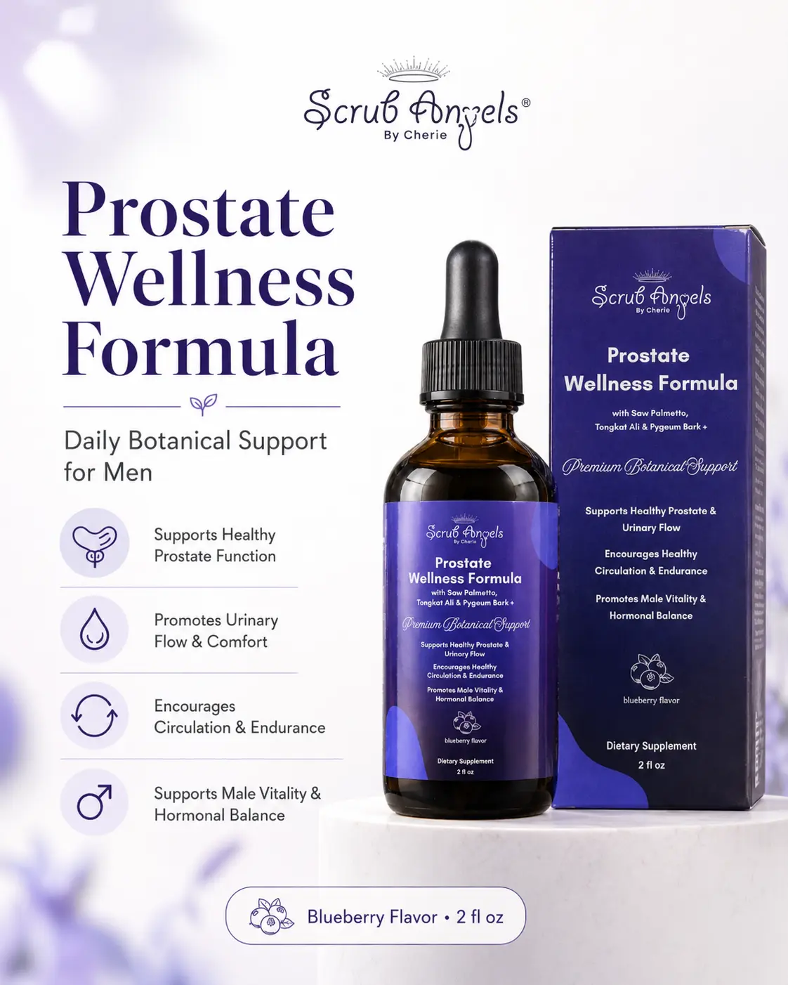 Prostate Wellness Dietary Supplement, Premium Natural Herbal Energy Support Liquid Extract, Herbal Energy Supplement