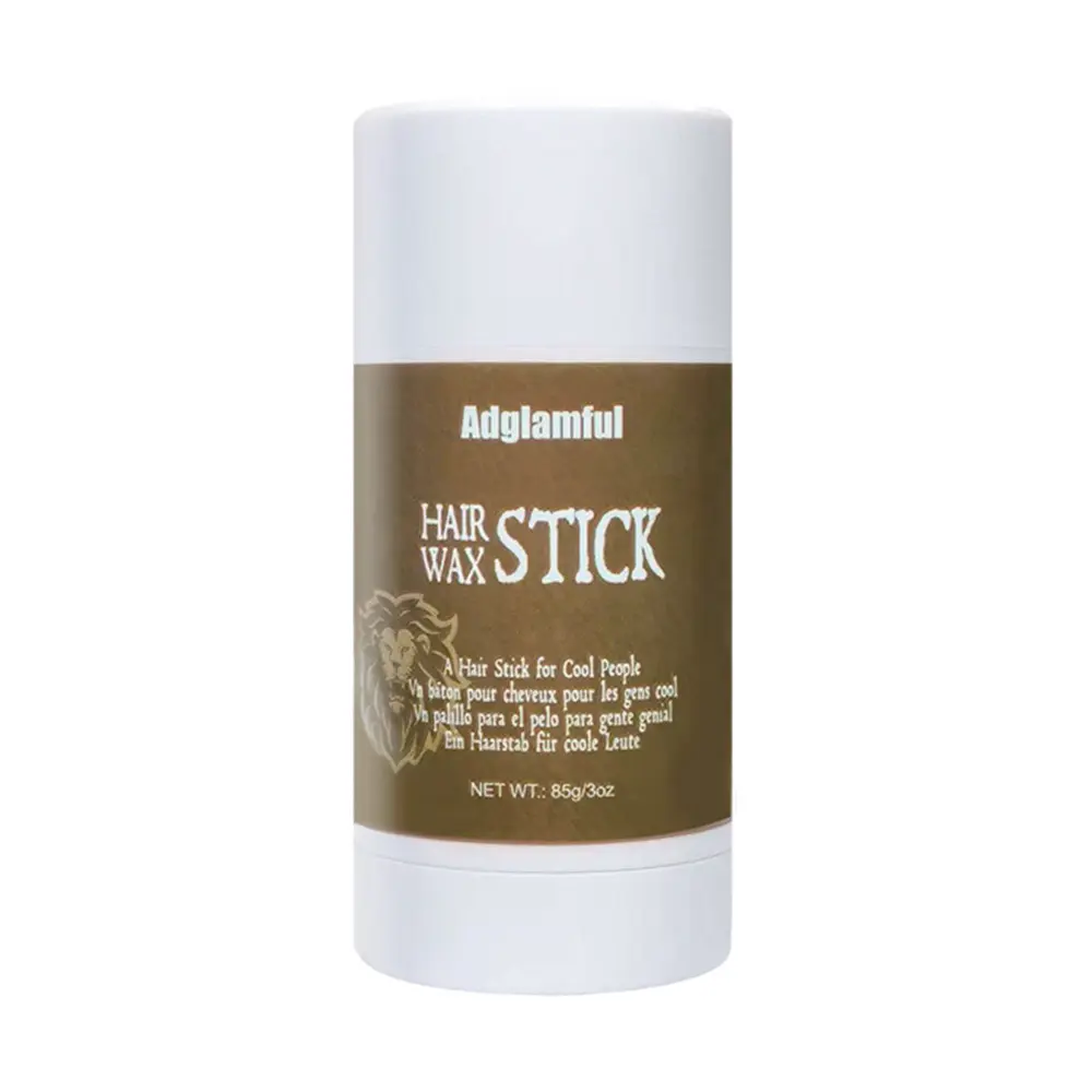 Adglamful Castor Oil Hair Wax Stick 24H Strong Hold Flyaway Control Instantly Smooths Crown & Ponytail Hair Multi-Purpose Styling Miracle Frizz-Free Non-Greasy Styling Haircare in One Gel