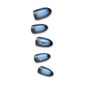 Impress Design No Glue Fake Press On Nails - Lovesome | Design, Blue, Medium, Almond, Manicure