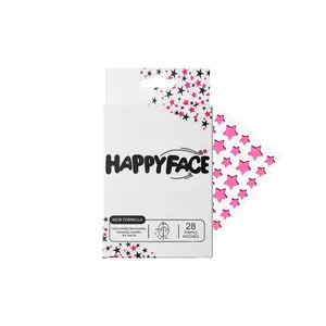 Pink Star Pimple Patches, Acne Spot Dots, 28 Count, Hydrocolloid, All Skin Types, Skincare, Skin Repair