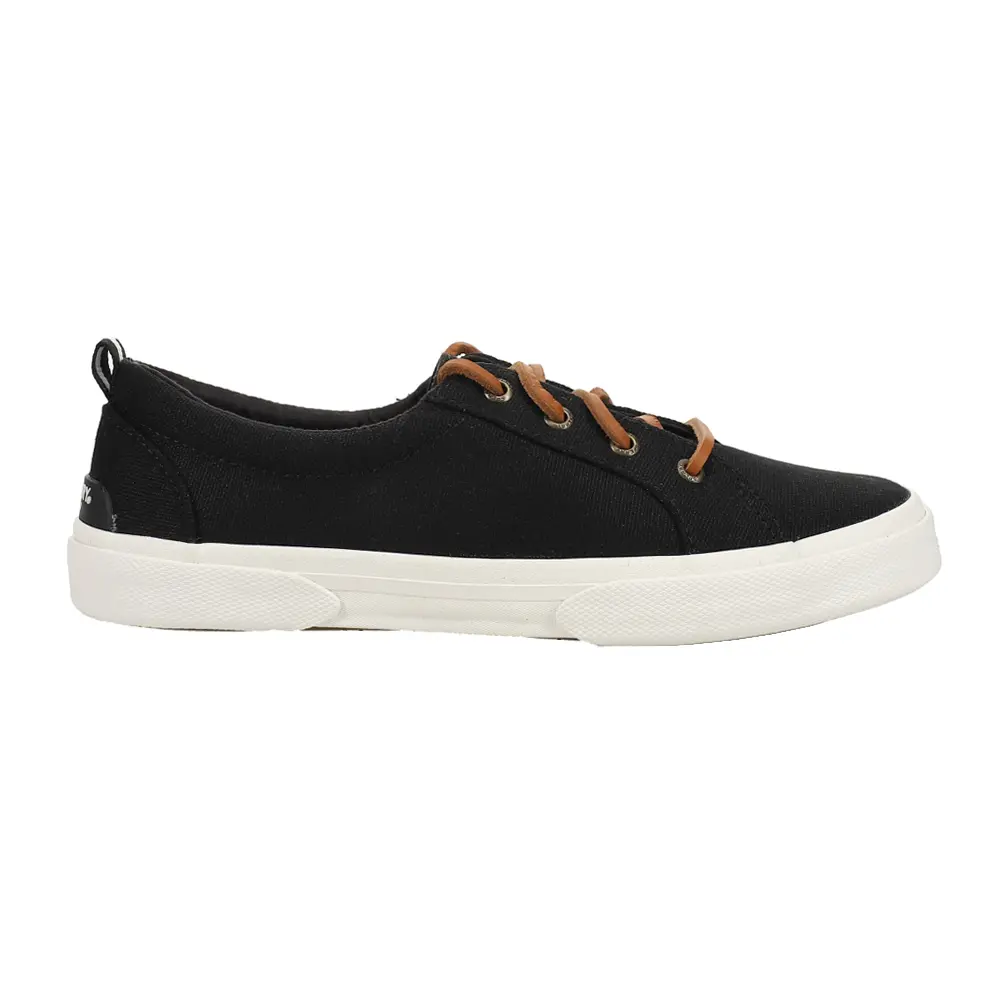 Sperry Womens Pier Wave Ltt Lace Up Sneakers Shoes Casual - Black