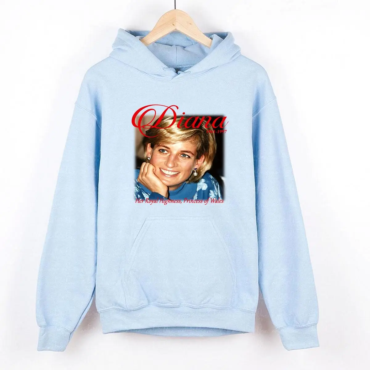 Women's Princess Diana Moby Thrift Official Graphic Cotton Top - Casual All-Seasons Multi-Size Clothes, Iconic Unisex Hoodie Sweatshirt