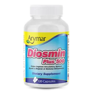 Arymar  Diosmin Plus 500 mg + 200 mg Hesperidin + B‑Complex – Circulatory Support Supplement for Healthy Veins & Blood Flow, 120  Capsules