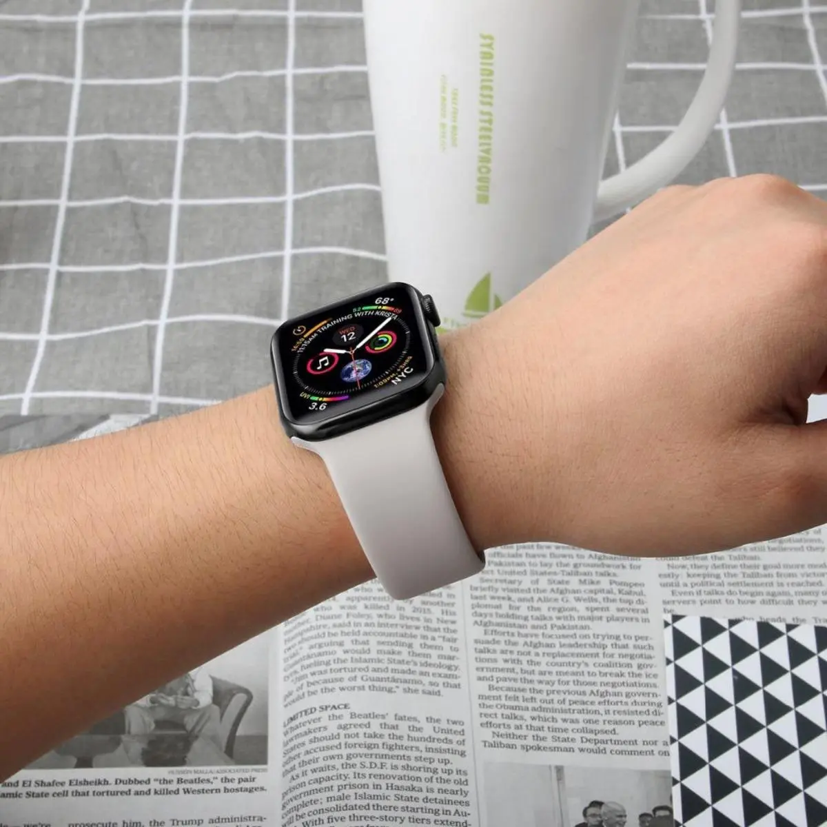Apple Watch Silicone Replacement Band - 2026 Trendy Sport-Style, Soft Durable Sweat-Resistant, Fits 38-49mm Models, Ideal for Outdoor Sports & Daily Use