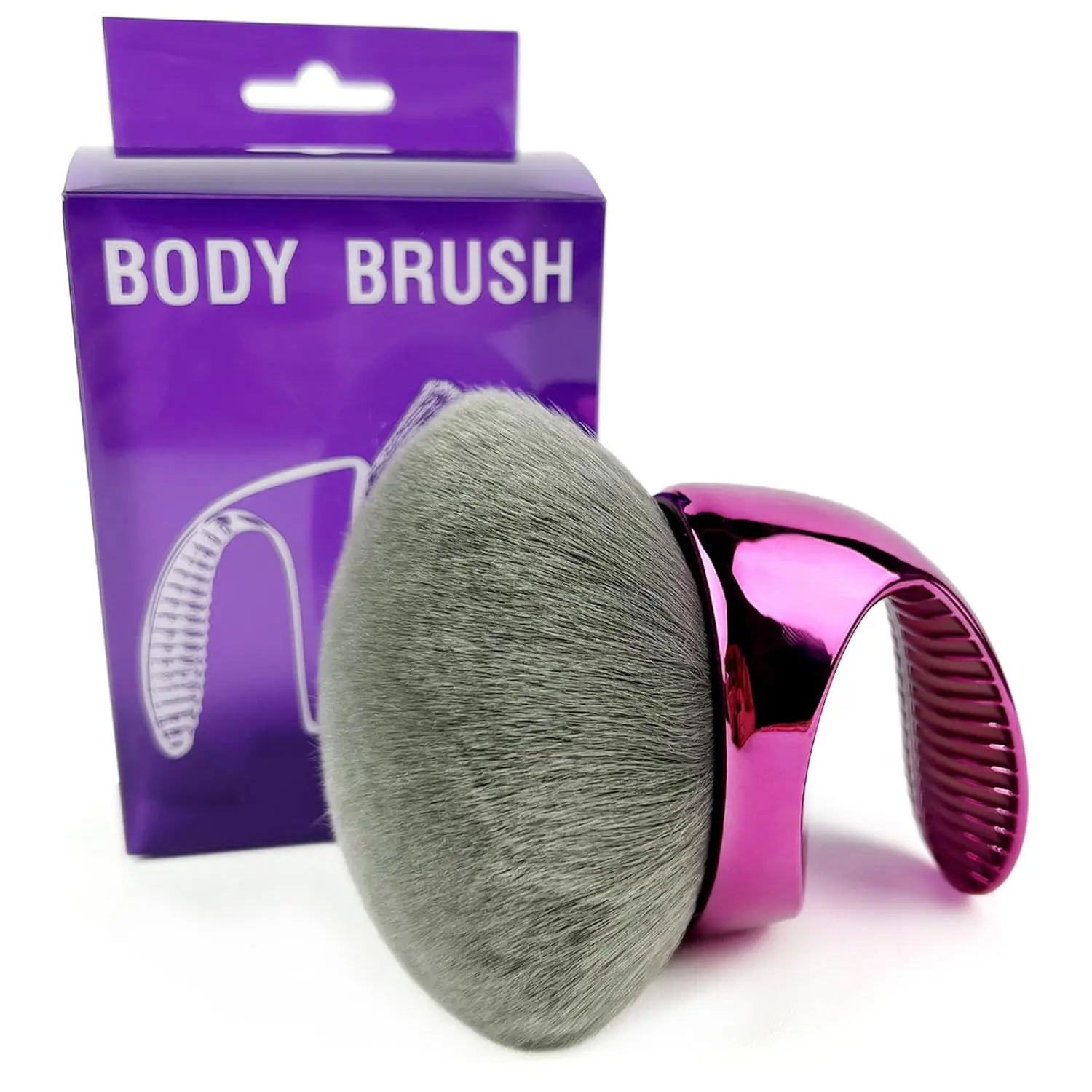 Premium Body Kabuki Brush - Soft Vegan Bristles, Streak-Free Applicator for Self Tanner, Foundation, Bronzer