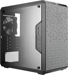 Cooler Master MasterBox Q300L Micro-ATX Tower with Magnetic Design Dust Filter, Transparent Acrylic Side Panel, Adjustable I/O & Fully Ventilated Airflow, Black (MCB-Q300L-KANN-S00)