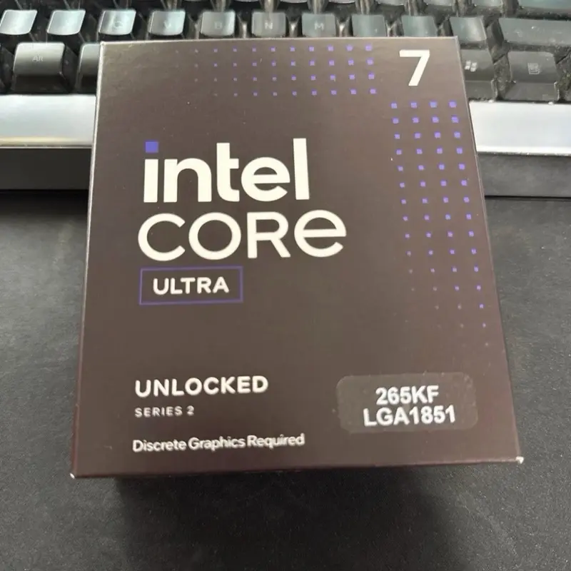 Intel Core Ultra 7 265KF High-Performance Desktop & Laptop Processor, Essential Computers & Office Equipment Component, No