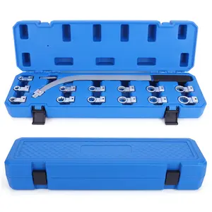 15PCS Serpentine Belt Tension Pulley Wrench Set Engine Timing Belt Tensioning Screw Remover Auxiliary Belt Tensioner Pulley Wrench Set Belt Tension Tensioning Adjuster Lever Tool Fit for Most Vehicles