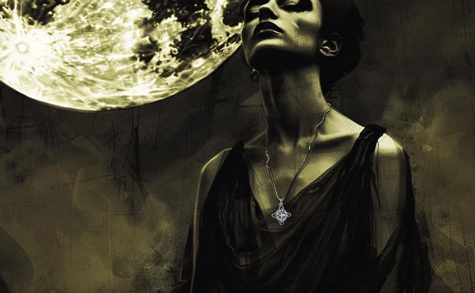 Stainless Steel Celtic Knot Pendant Necklace for Men Women Irish Knot Amulet Jewelry Vintage Lucky Celtic Jewelry