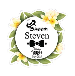 Mouse Boy Groom Wedding Cruise Door Magnet - 8.6 x 8.3 Inches  | Cute Wedding theme decor -  Ideal for Cabin Door, Fridge, Refrigerator & Metal Door Decor