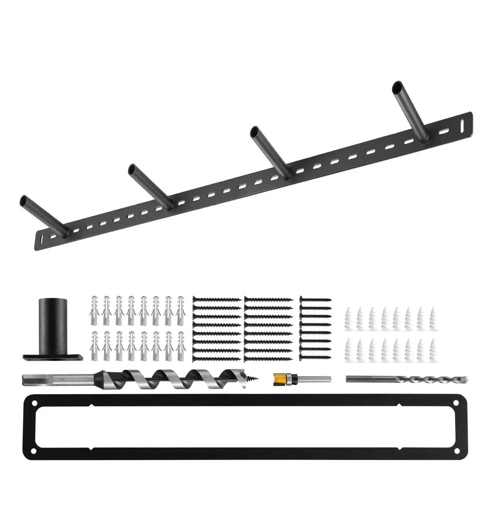 Floating Shelf Brackets, 230 lbs Capacity, Heavy Duty Invisible Shelf Support - 43 inch, Wall Mounting Hidden Brackets for Shelves, Home Decor 43x1.5 inch