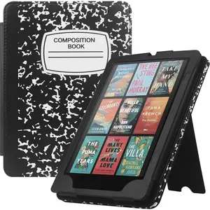 Case with Stand for Kindle Paperwhite,Book Folio Cover with Auto Sleep Wake, Hand Strap-Fits Kindle Paperwhite 11th Generation 6.8" Signature Edition 2021 Released-Composition Book