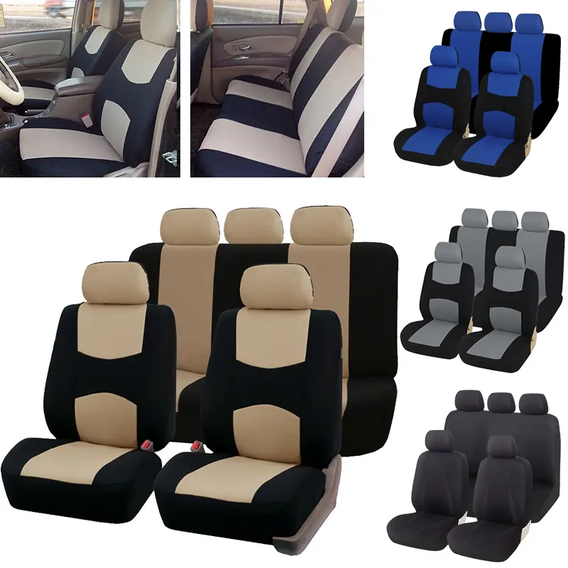 5PCS Universal Car Seat Covers - Waterproof, Breathable, Easy-to-Clean, Four-Season Compatible - Fits Five-Seater Cars, Off-Road SUV Car Seat Protectors