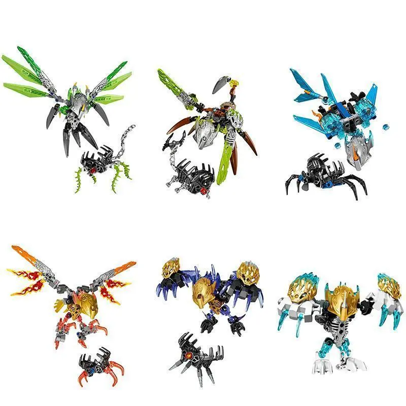 Superheroes Series Bionicle Creature Master of the Golden Mask Building Blocks Combined Robot Mecha Bricks Toys For Boys Gifts popular Superheroes Series Bionicle Creature Master of the Golden Mask Building Blocks Combined Robot Mecha Bricks Toys For Boys Gifts popular