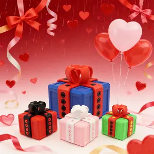 Large Prank Gift Box, Hollow 3D Printed Joke Box with Screws, Creative Coin Container, Perfect for Valentine's Day, Birthday, Holiday Gifts, Unique Gift