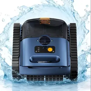 Cordless Robotic Cleaner for Inground Pools, Automatic Vacuum with Wall Climbing & Waterline Scrubbing, 2100 Sq.ft Cleaning Capacity, 180-Min Runtime