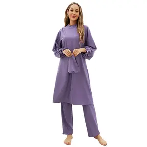 Muslim Women's 3-Piece Swimsuit Set - Modest Full-Coverage Swimwear