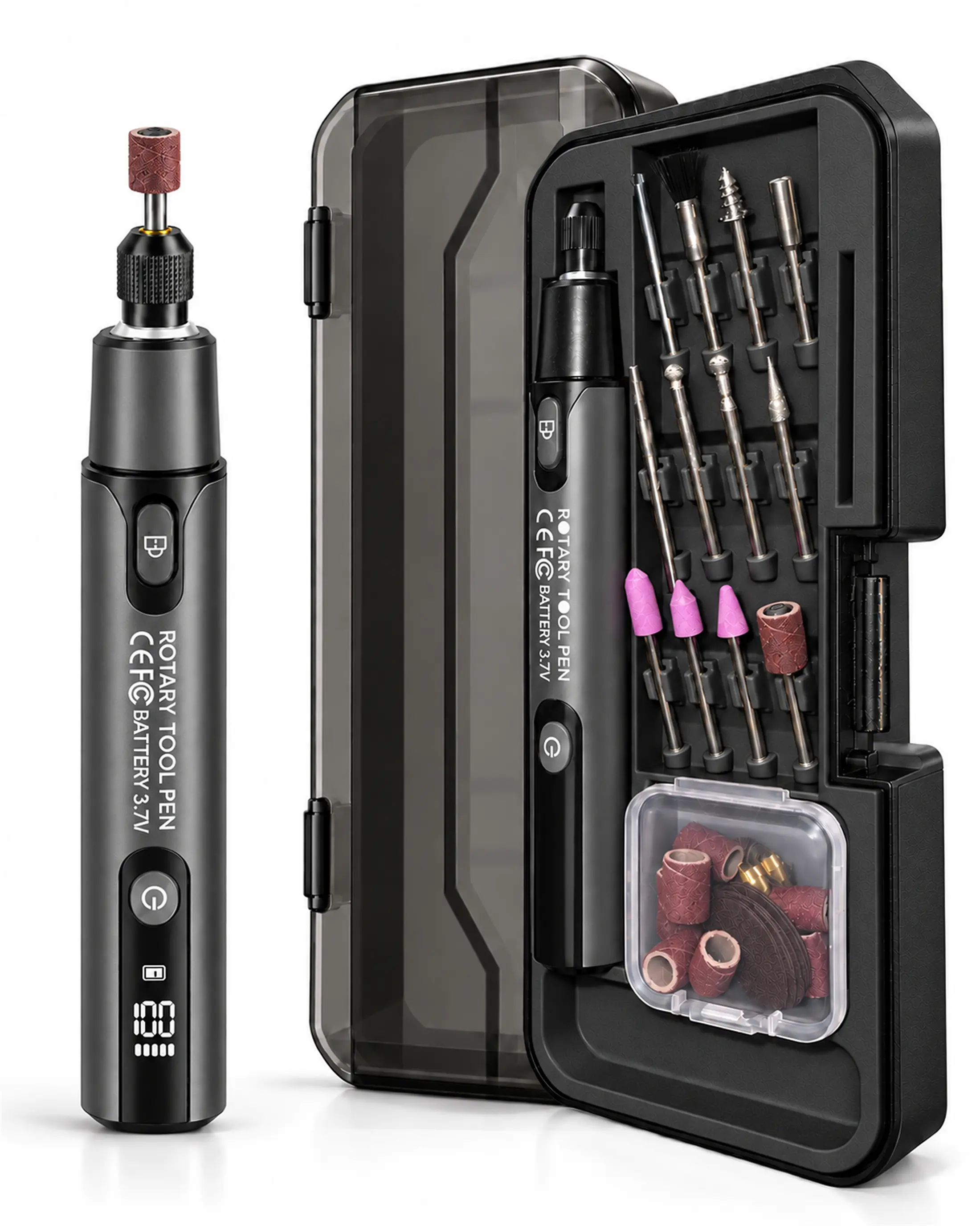 Cordless Reciprocating Electric Precision Sanding Pen for 3D-Printed Parts Finishing - 6-Speed Adjustment, Portable, Ideal for Hobbyists, Model Making and DIY Crafts,techvibes