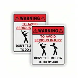 5 pieces of professional car stickers - Waterproof vinyl stickers suitable for cars, trucks, windows, walls, etc. - Display your expertise, warning stickers, Decal For Cars