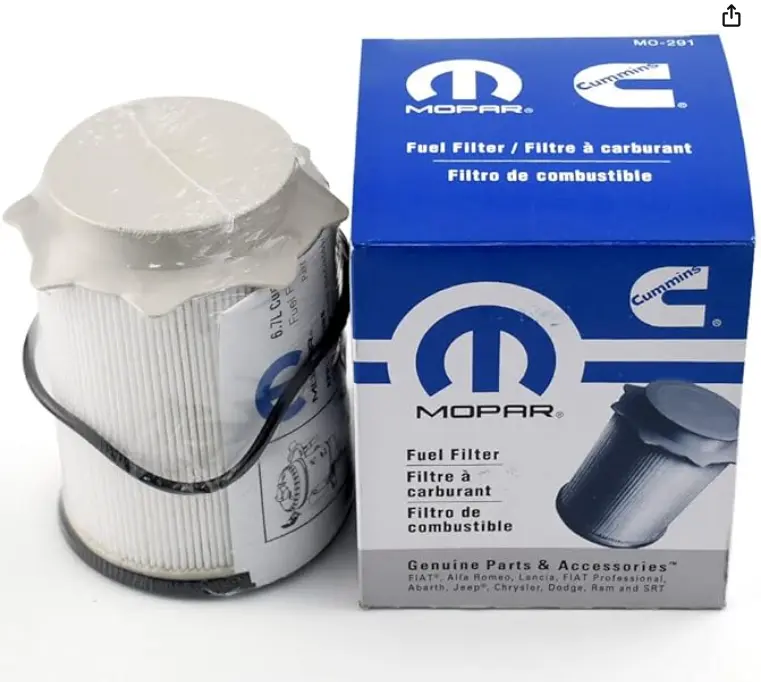Mopar Mo 291 Fuel Filter for 6.7L Cummins Engine - 15 GPH Flow Rate