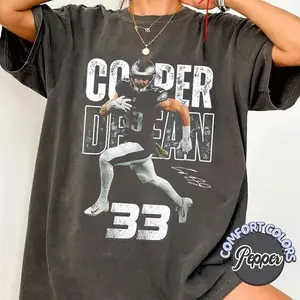Vintage Cooper Dejean Eagles Comfort Colors Shirt, Football Cooper Dejean 33 Sweatshirt, Sports Fan Apparel, Philadelphia Football Fan Gift