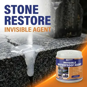 INVISIBLE WATERPROOF SOLUTION FOR REPAIRING CRACKS IN TOMBSTONES, COATING FOR STONE MONUMENT TEXT, AND STRENGTHENING STONE DECORATIONS