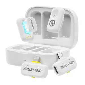 Hollyland LARK A1 Combo Version Wireless Mini Microphone for iPhone & USB Type-C Audio Recording Solution