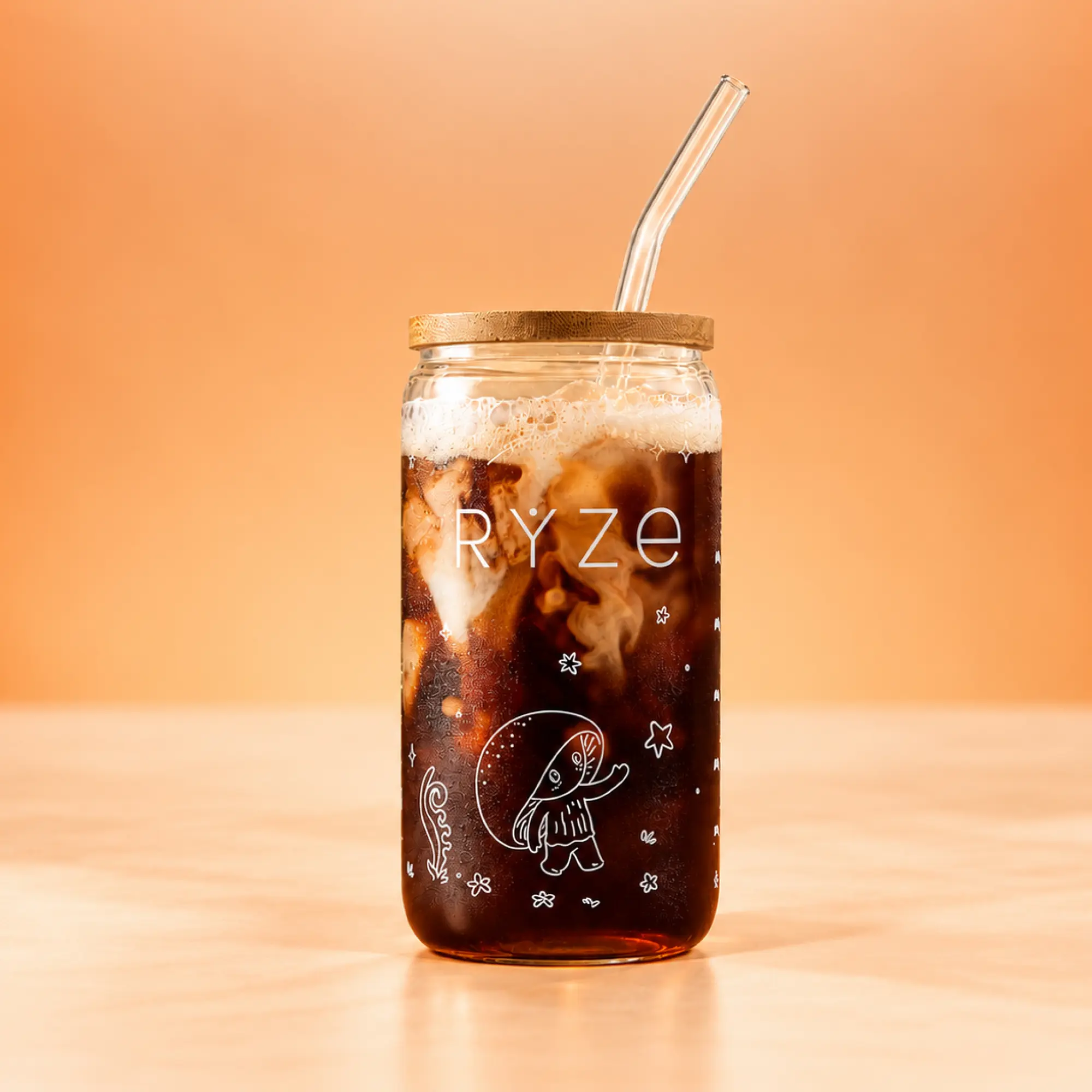 RYZE SUPERFOODS Limited Edition Coupe Glass - Premium Kitchenware Drinkware for Beverage Serving
