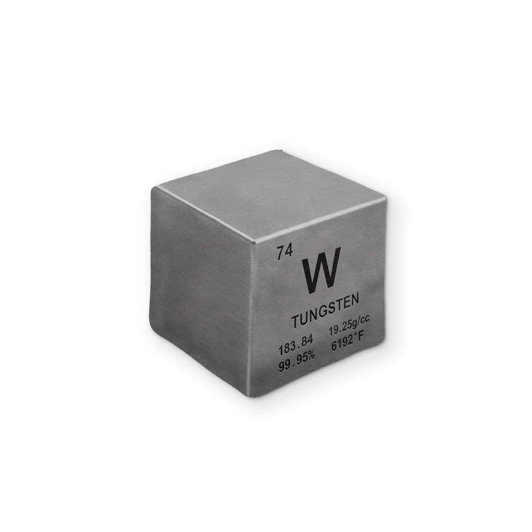 A TUNGSTEN CUBE YOU CAN CLEAN YOUR GLASSES WITH