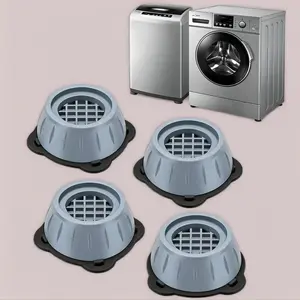 4 Pack Washing Machine Foot Pads, Anti Vibration Shock Absorbing Washer Dryer Stabilizer Pads