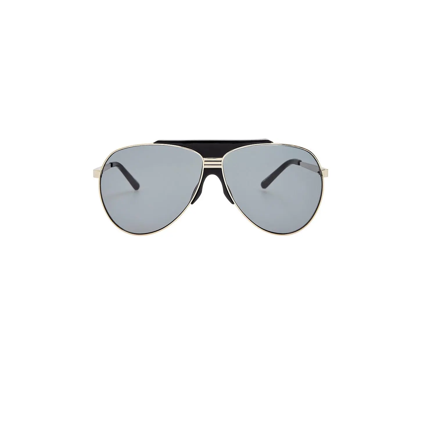 THE ATTICO Amelia Sunglasses in Silver, Black, & Grey THE ATTICO Amelia Sunglasses in Silver, Black, & Grey