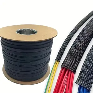 Cable Sleeve Braided Mesh Protector, Ideal for Home, Computers, Cars, Electrical, Audio, Video Cables, Wire, Durable and Efficient Protection