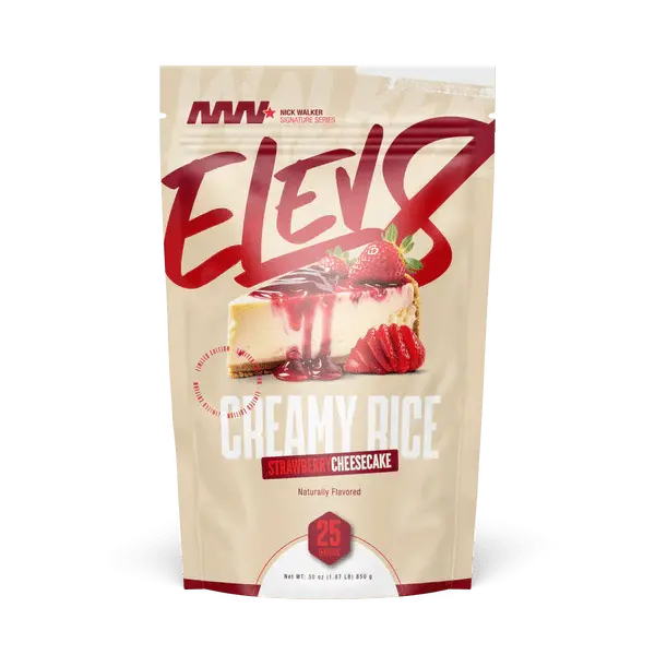 Elev8 Creamy Rice 25 Servings, Cream of Rice Meal - All Natural Ingredients | Easy Digesting Clean Carb Source | Pre-Workout Fuel & Recovery Meal | Gluten-Free Cream of Rice