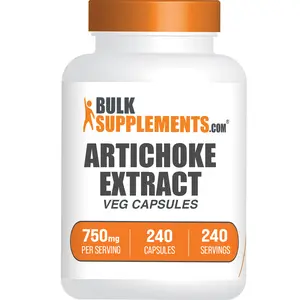 BulkSupplements - Artichoke Extract Capsules - 240 Capsules - 750mg per Serving