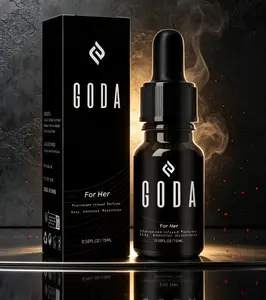 GODA For Her Pheromone Perfume Oil 15ml (0.50 Fl Oz), Seductive Jasmine Rose Floral Scent with Sweet Spicy Undertones, Long Lasting Vegan Cruelty-Free Portable Travel Fragrance for Women