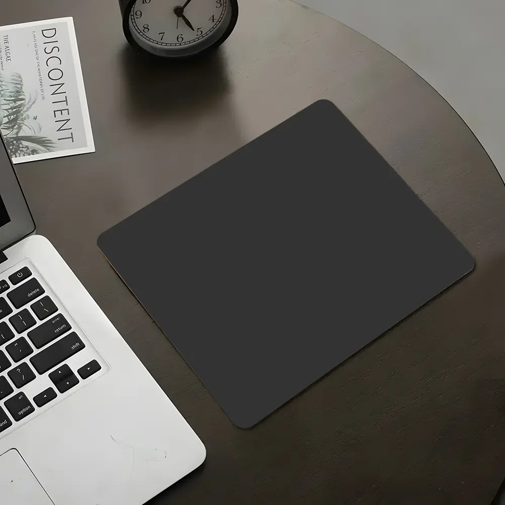 Minimalist Office  Square mouse pad,  Aesthetic Desktop Decorative Protective Pad, Rubber Anti-slip Lockedge Work Pad, Small Size Suitable for Laptop, Desktop Computer Games, Work, Family, Gaming Mouse Pad, Non Slip Mousepad